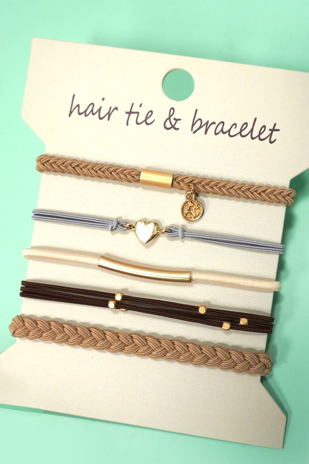 BOHO DUAL FUNCTION KNOT BRACELET HAIR TIES | 40BH104: BOW