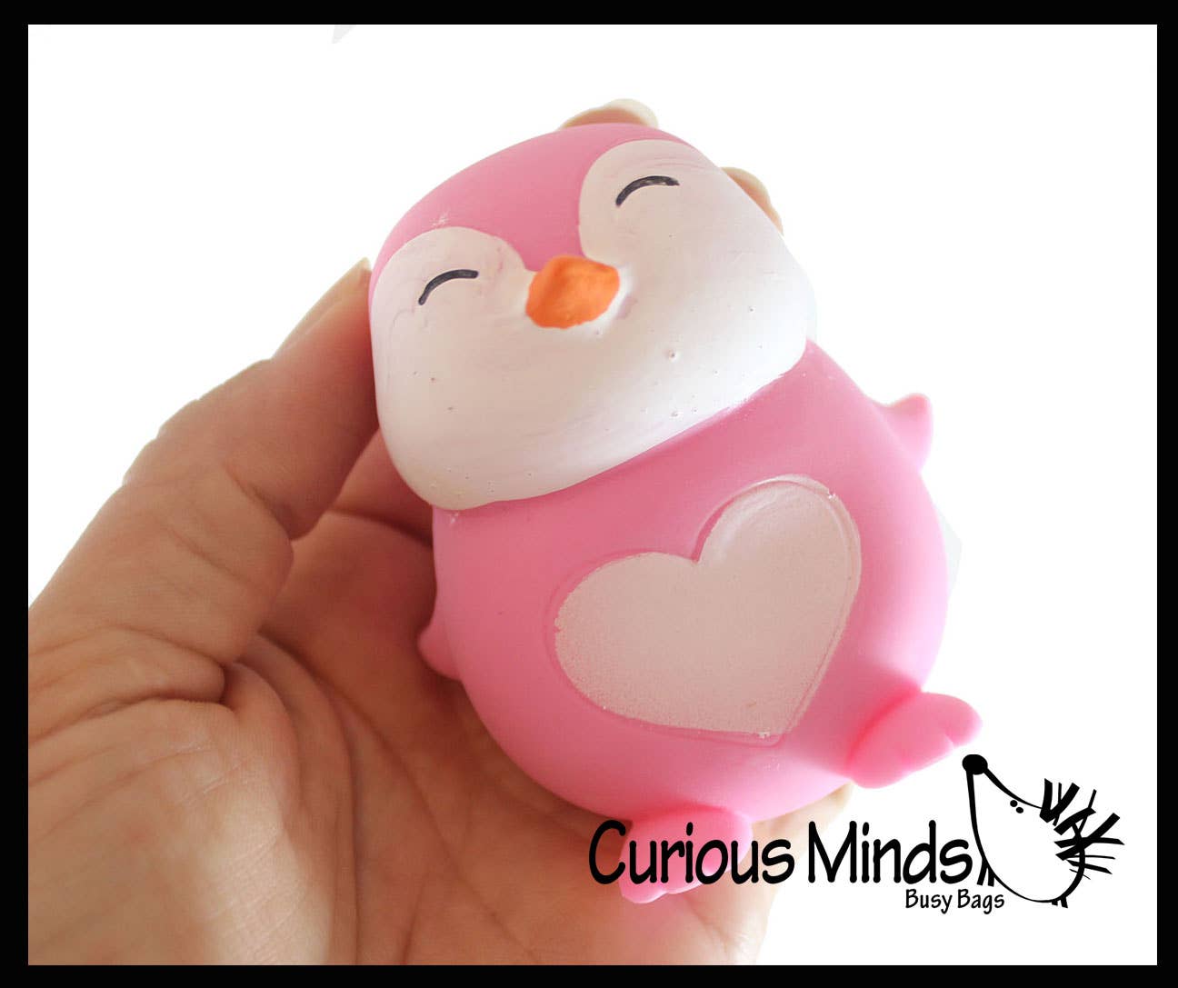 1 Marshmallow Penguin Animal Stress Balls - Ultra Soft Knead