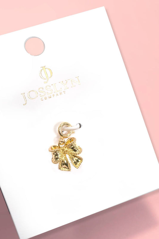 CHARM-18K REAL GOLD DIPPED WITH SPRING RING CLASP | 80CM1100: BOW1