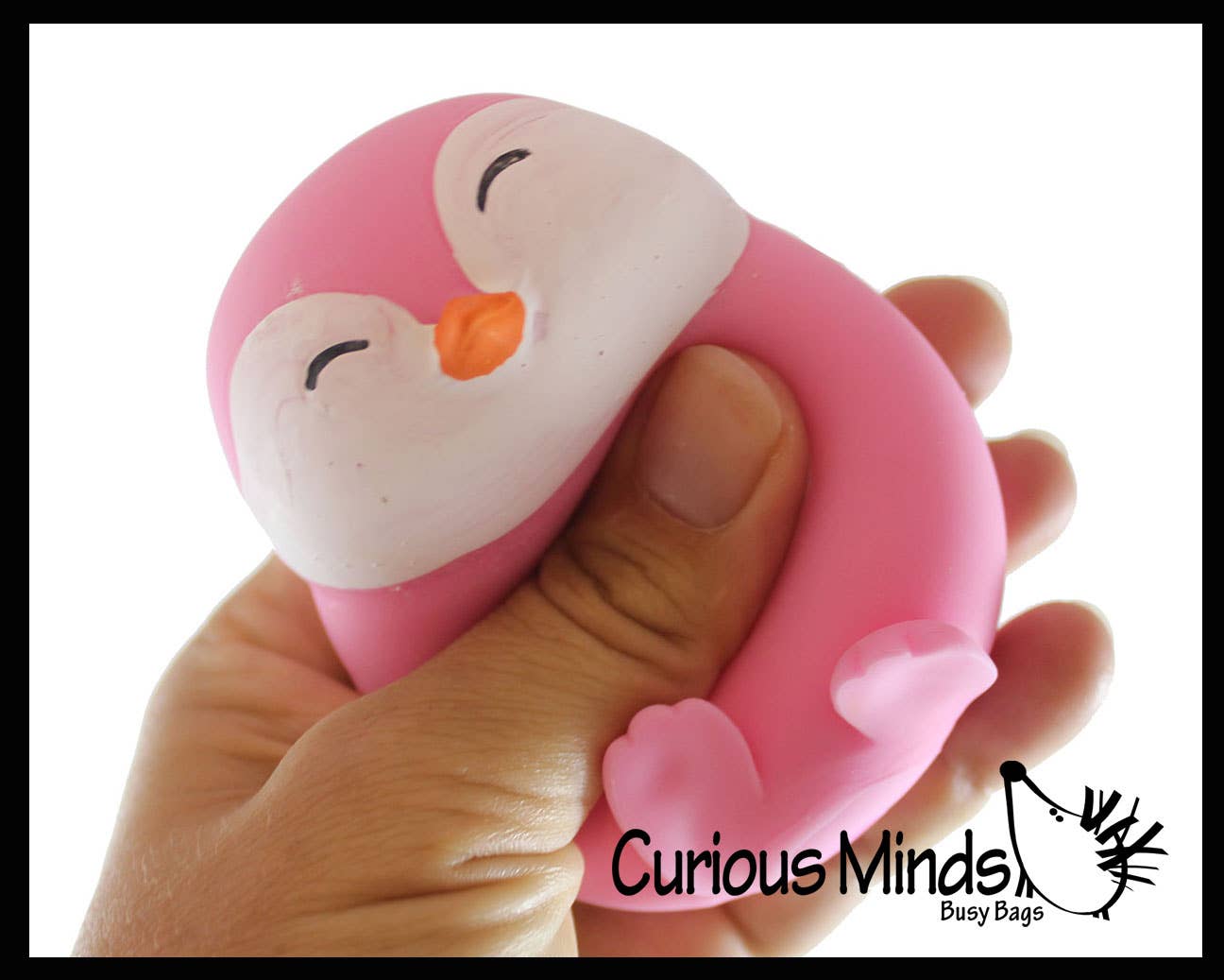 1 Marshmallow Penguin Animal Stress Balls - Ultra Soft Knead