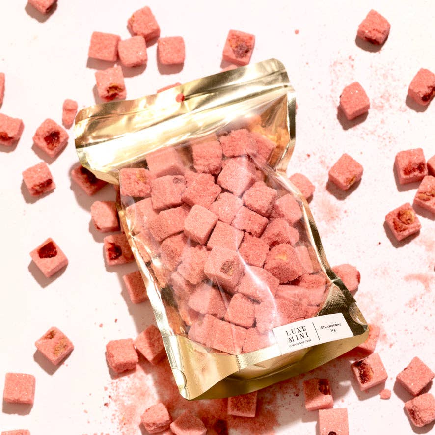 LUXE Mixology Cube Sample Half Pound Bulk Bags: Strawberry