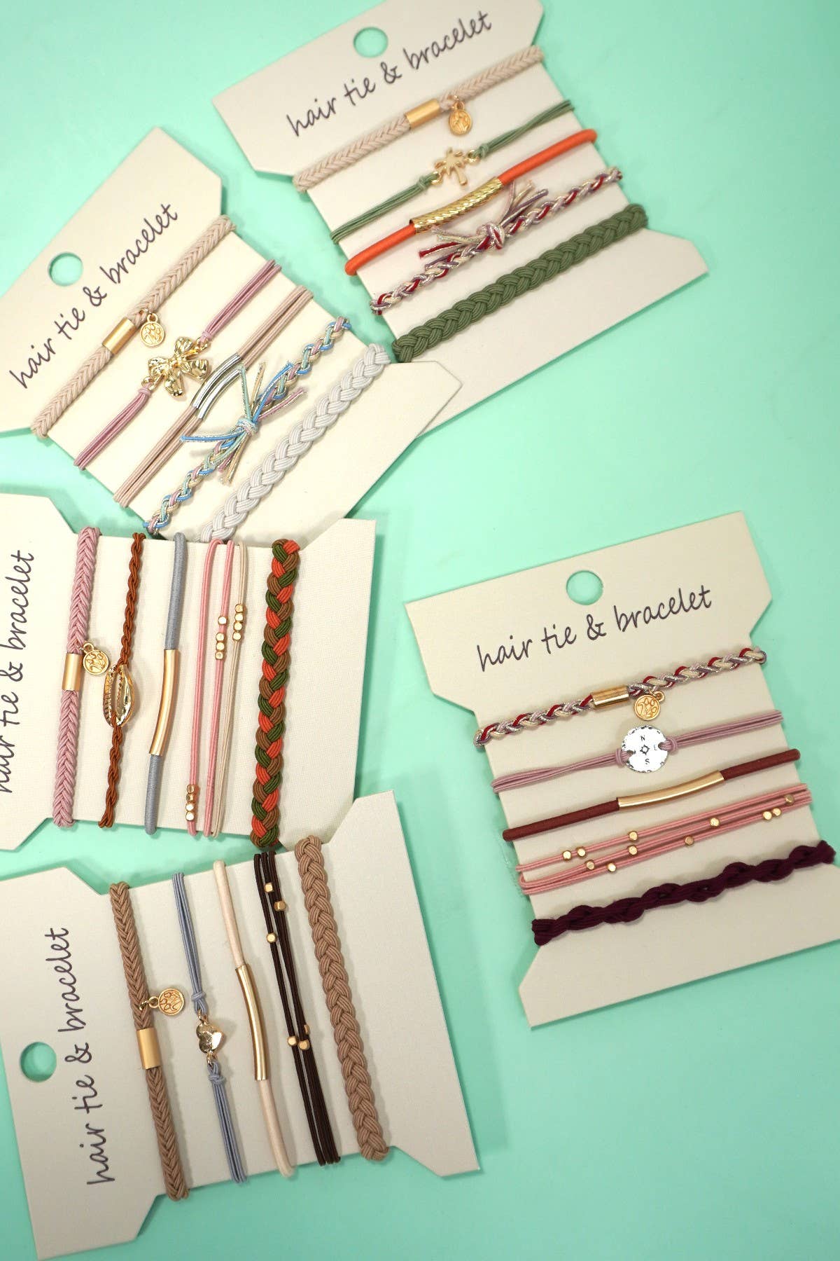 BOHO DUAL FUNCTION KNOT BRACELET HAIR TIES | 40BH104: BOW