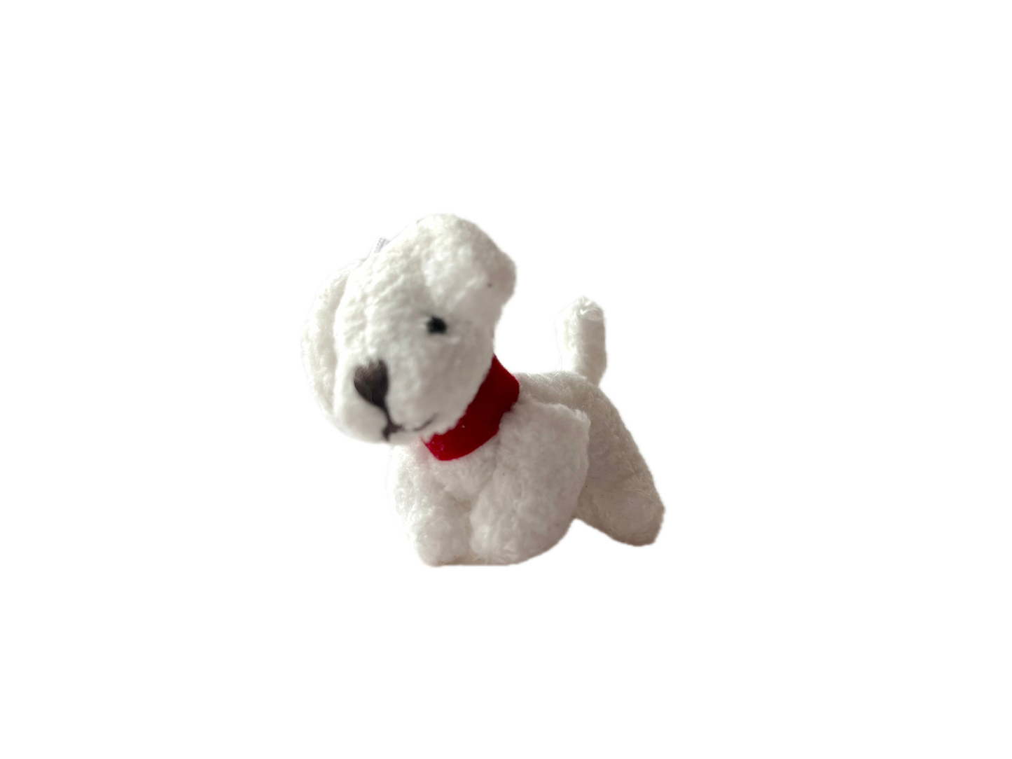 Small Plush Puppy Dog Dollhouse Bag Charm Craft