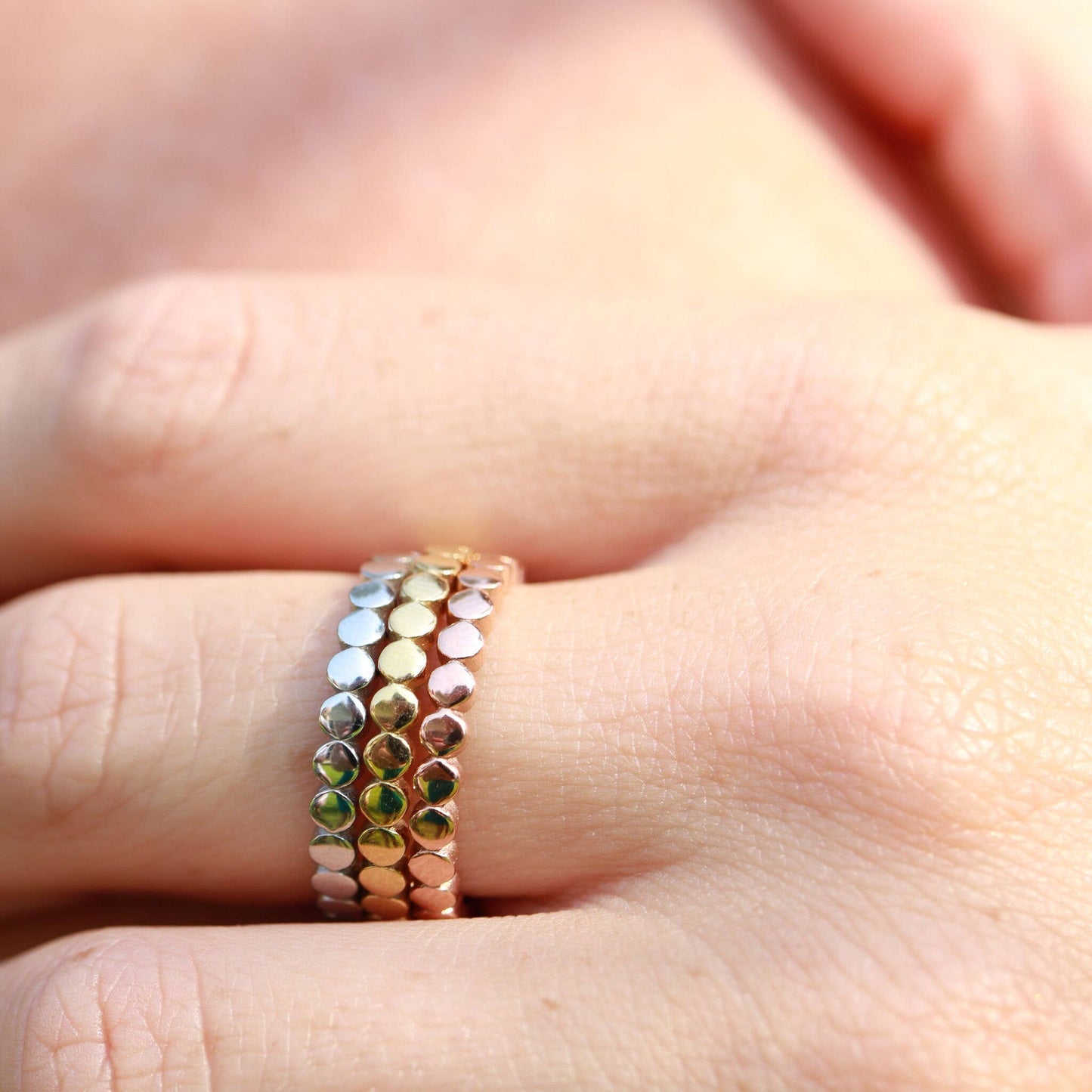 Flat Circle Stacking Ring: Gold / 9