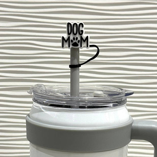 Straw Cover Dog Mom 10mm