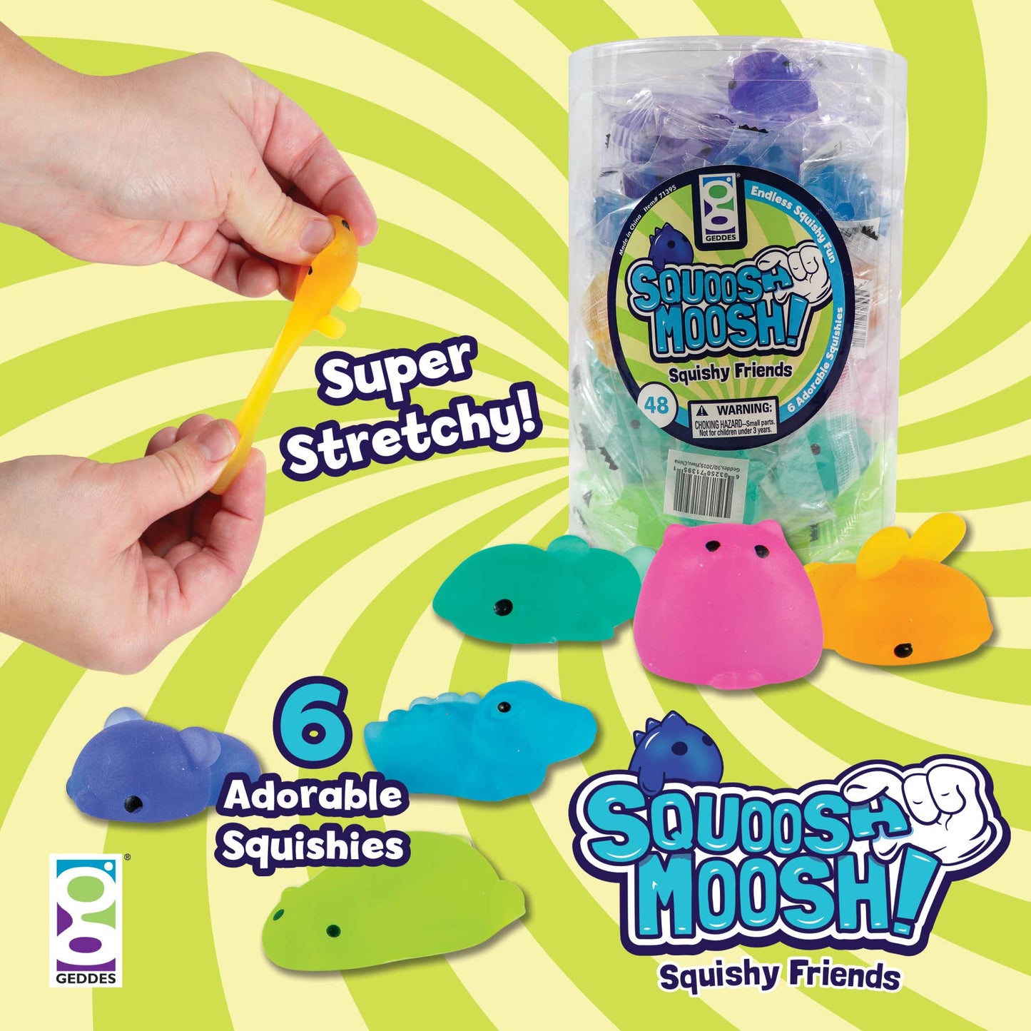 SQUOOSH MOOSH SQUISHY FRIENDS TOY 48/TUB