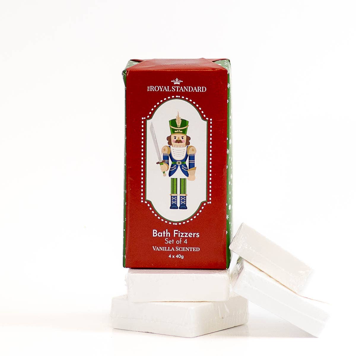 Christmas Nutcracker Bath Fizzers   Vanilla Scented   4*40g