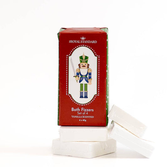 Christmas Nutcracker Bath Fizzers   Vanilla Scented   4*40g