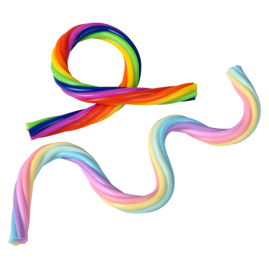 (T) 12" RAINBOW STRETCHY NOODLE