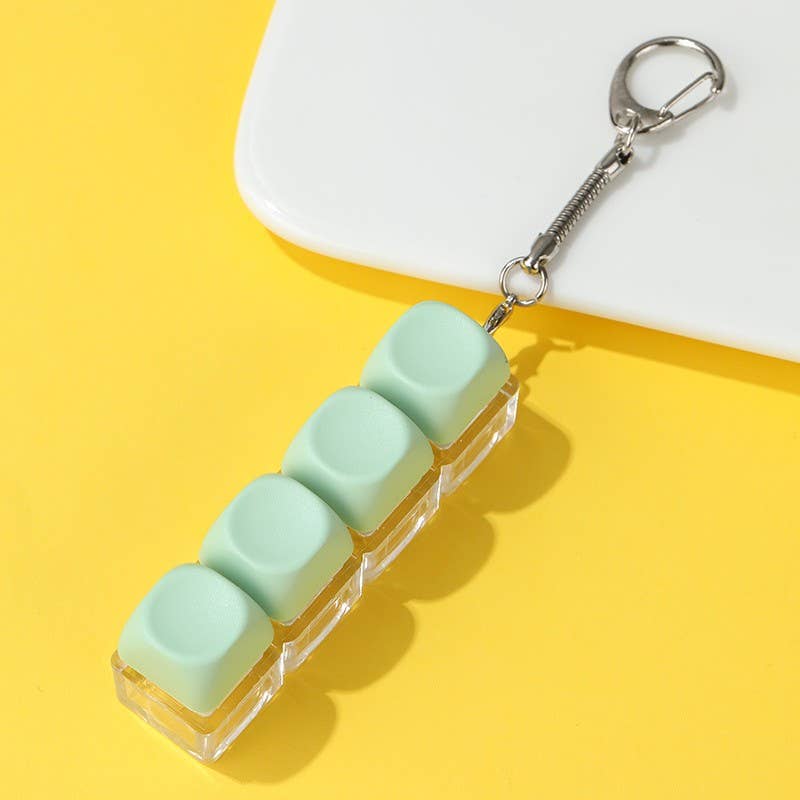 Keyboard Fidget Stress Relief Keychain | 40KC183: MINT