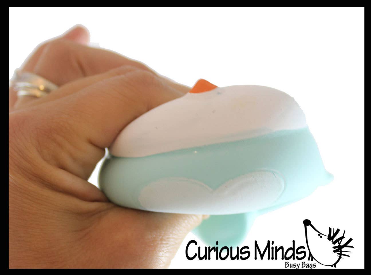 1 Marshmallow Penguin Animal Stress Balls - Ultra Soft Knead