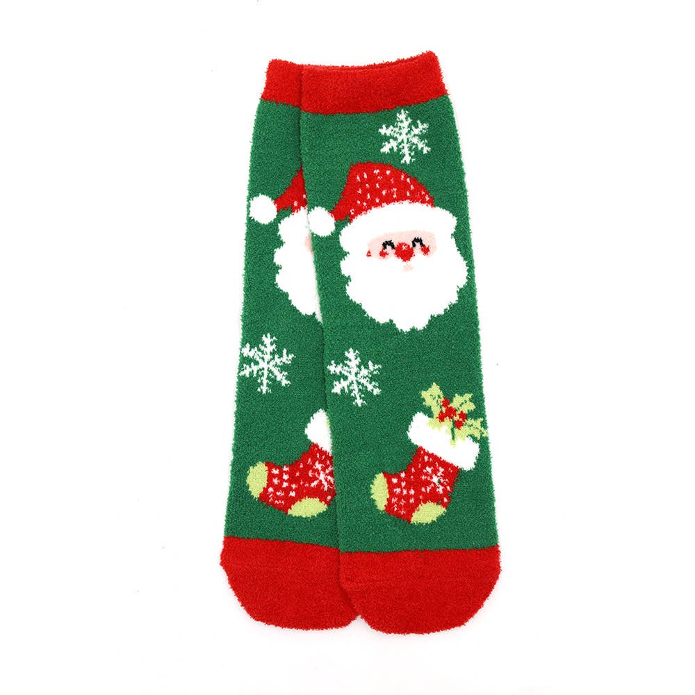 12PCS - Fuzzy Cozy Christmas Socks
