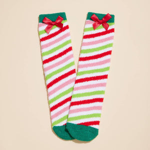 Christmas Fuzzy Socks Assorted Pack of 4: Assorted / One / 4DS98003