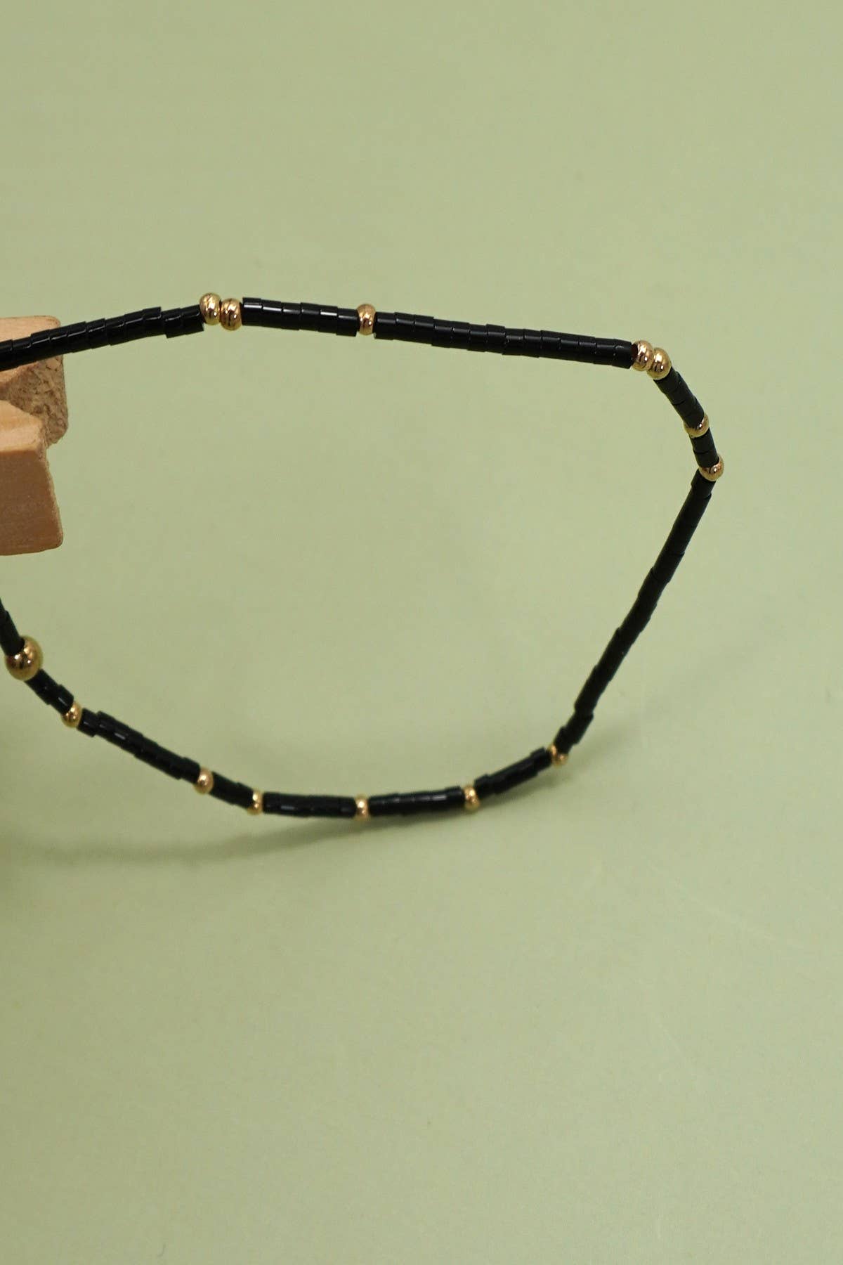 BOHO COLORFUL BALL BEADED BRACELET | 40B5178: Black