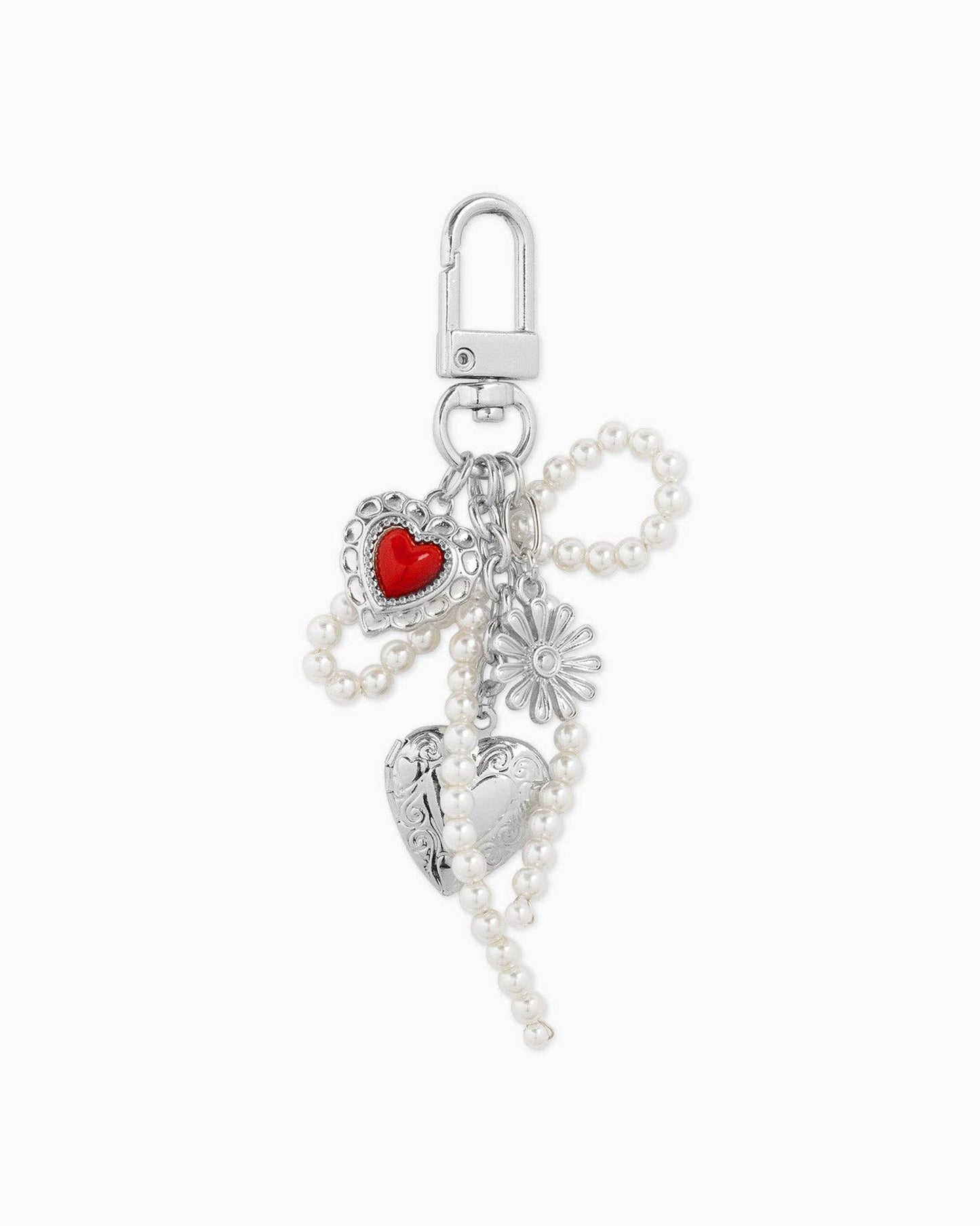 Multi Line Vintage Gothic Bag Charm: Gold