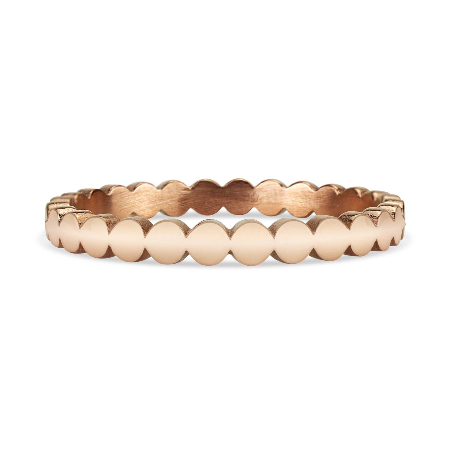 Flat Circle Stacking Ring: Gold / 8