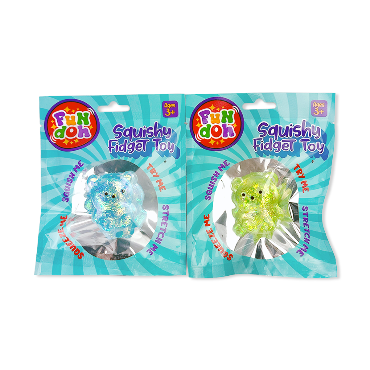 Fun Doh Squish and Squeeze Gummy Fidget Toy - 12/Display: Wholesale Price