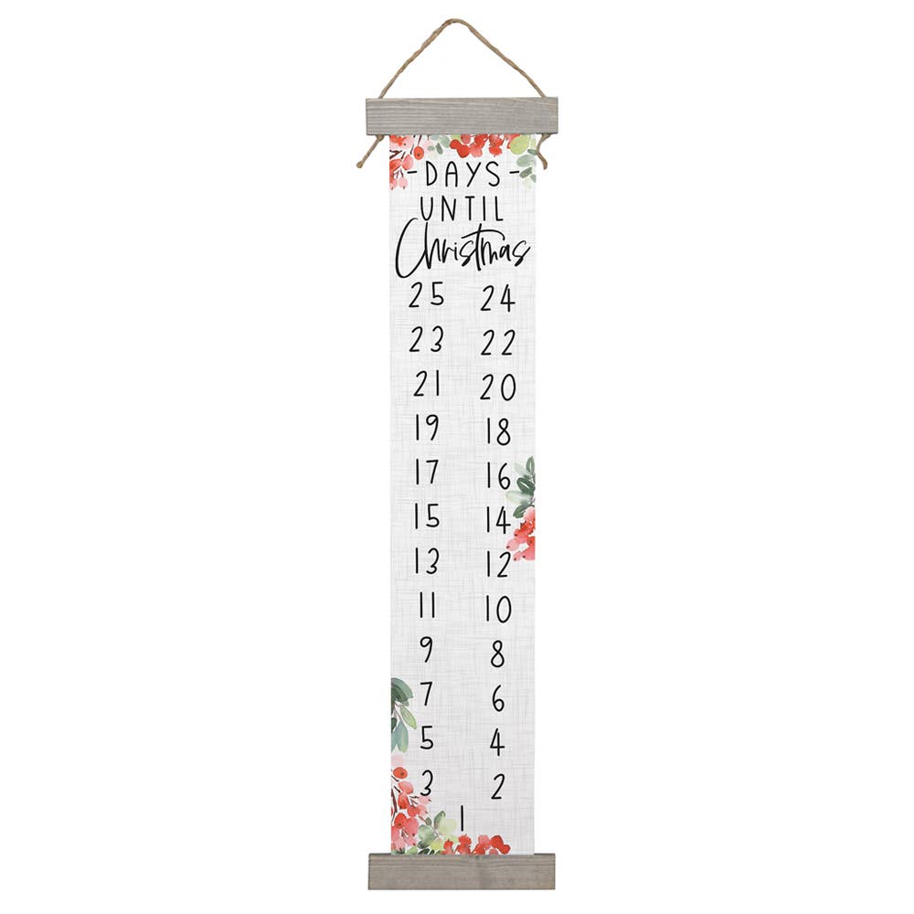 Hanging Canvas - Days Until Christmas