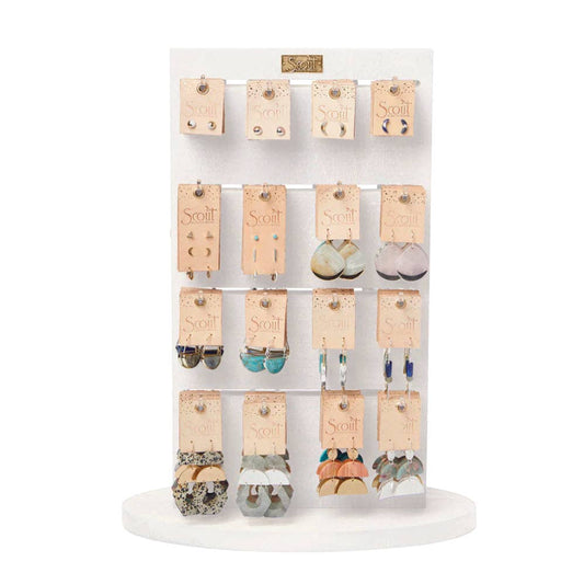 Large White Spinning Counter Display