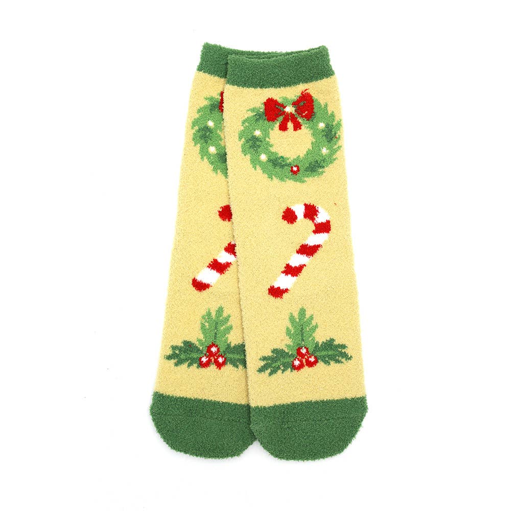 12PCS - Fuzzy Cozy Christmas Socks