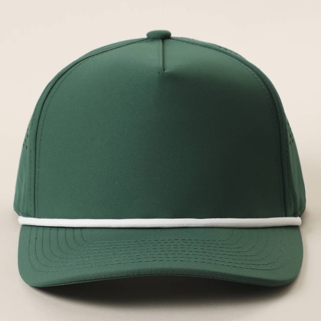 Solid Color 5 Panel Premium Materials Trucker Hat: PUTTY / ONE SIZE