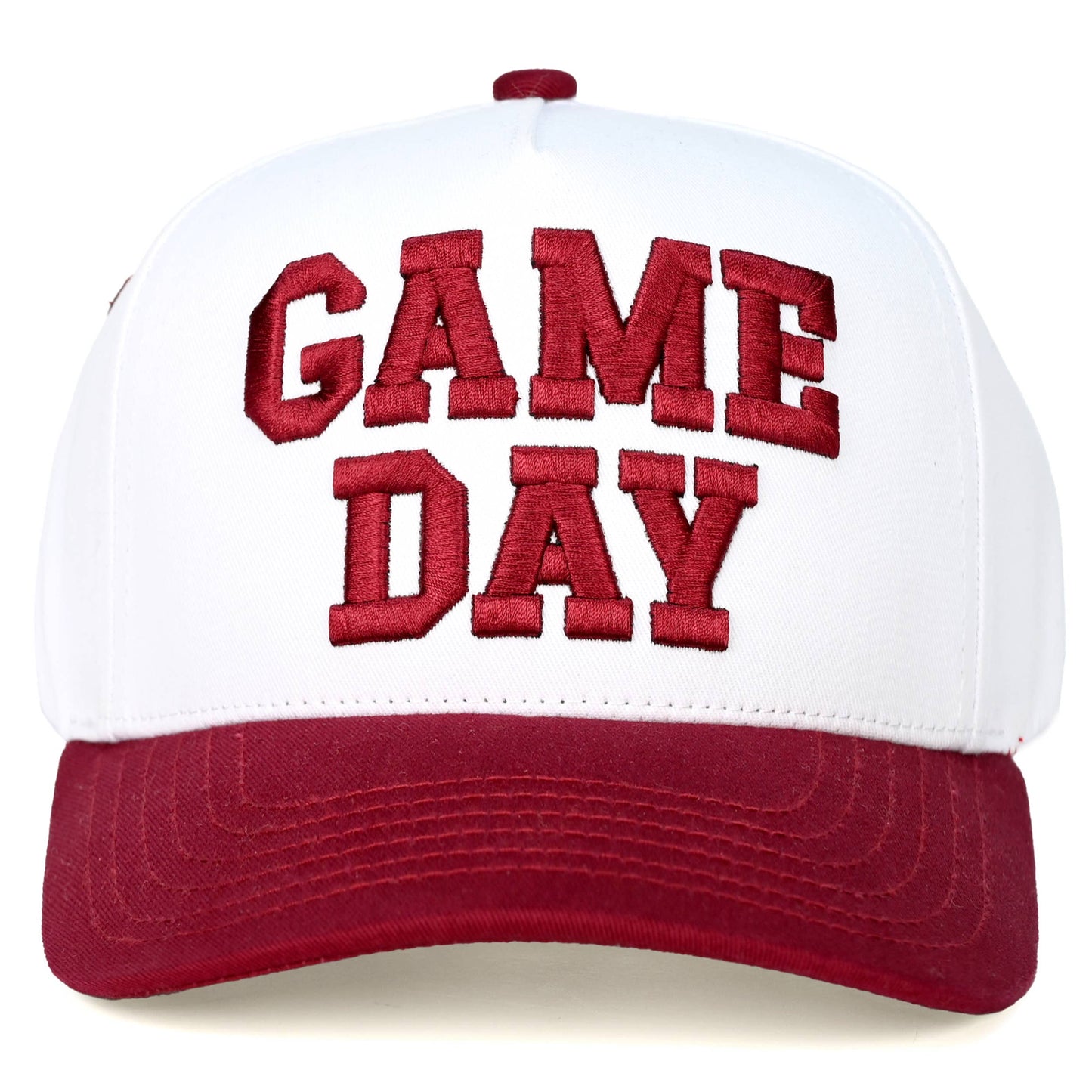 C.C GAME DAY Embroidered Cotton Baseball Cap: Dark Green