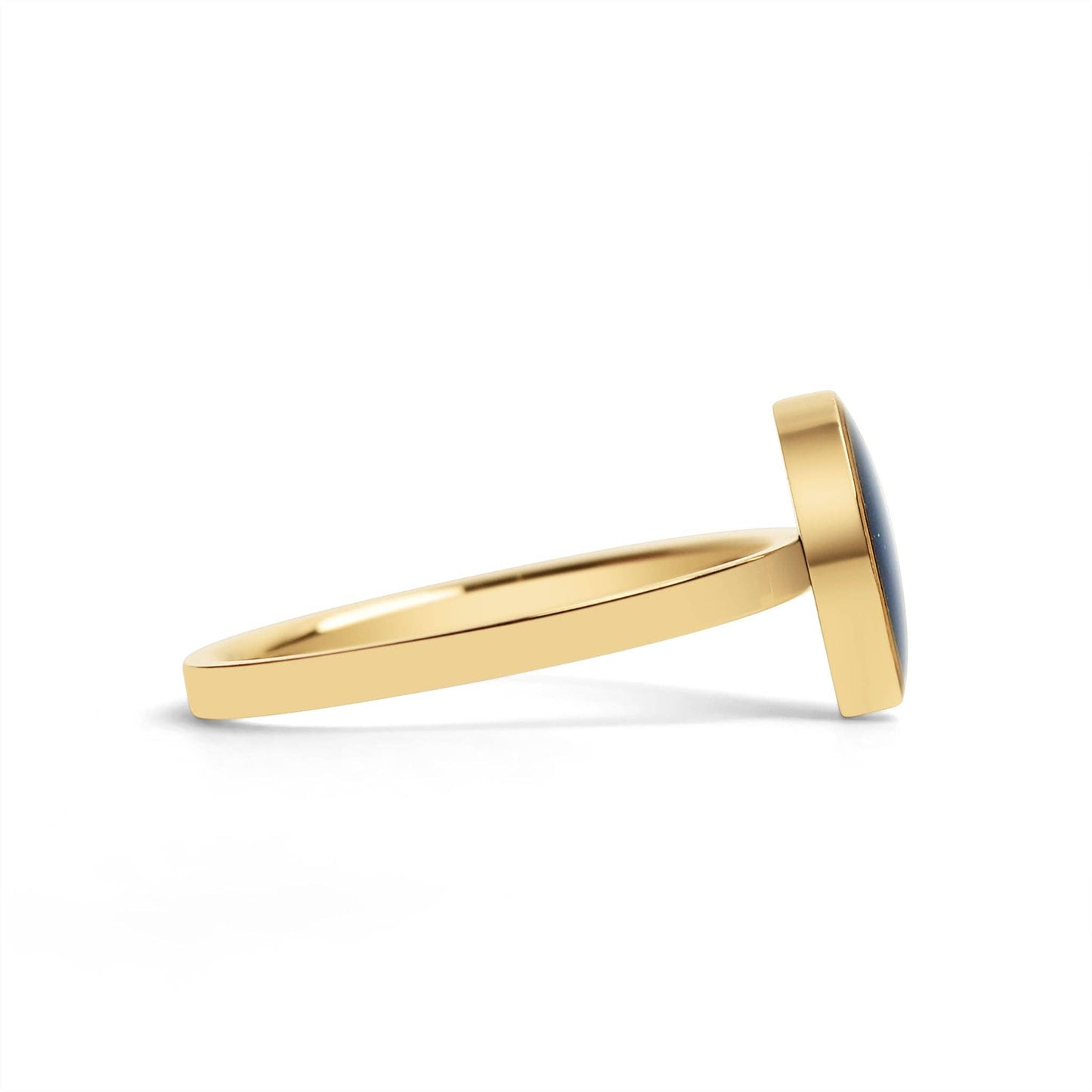 18K Gold PVD Stainless Steel Mood Ring : 6