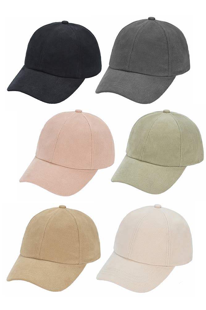C.C Brushed Twill Baseball Cap: Dusty Rose