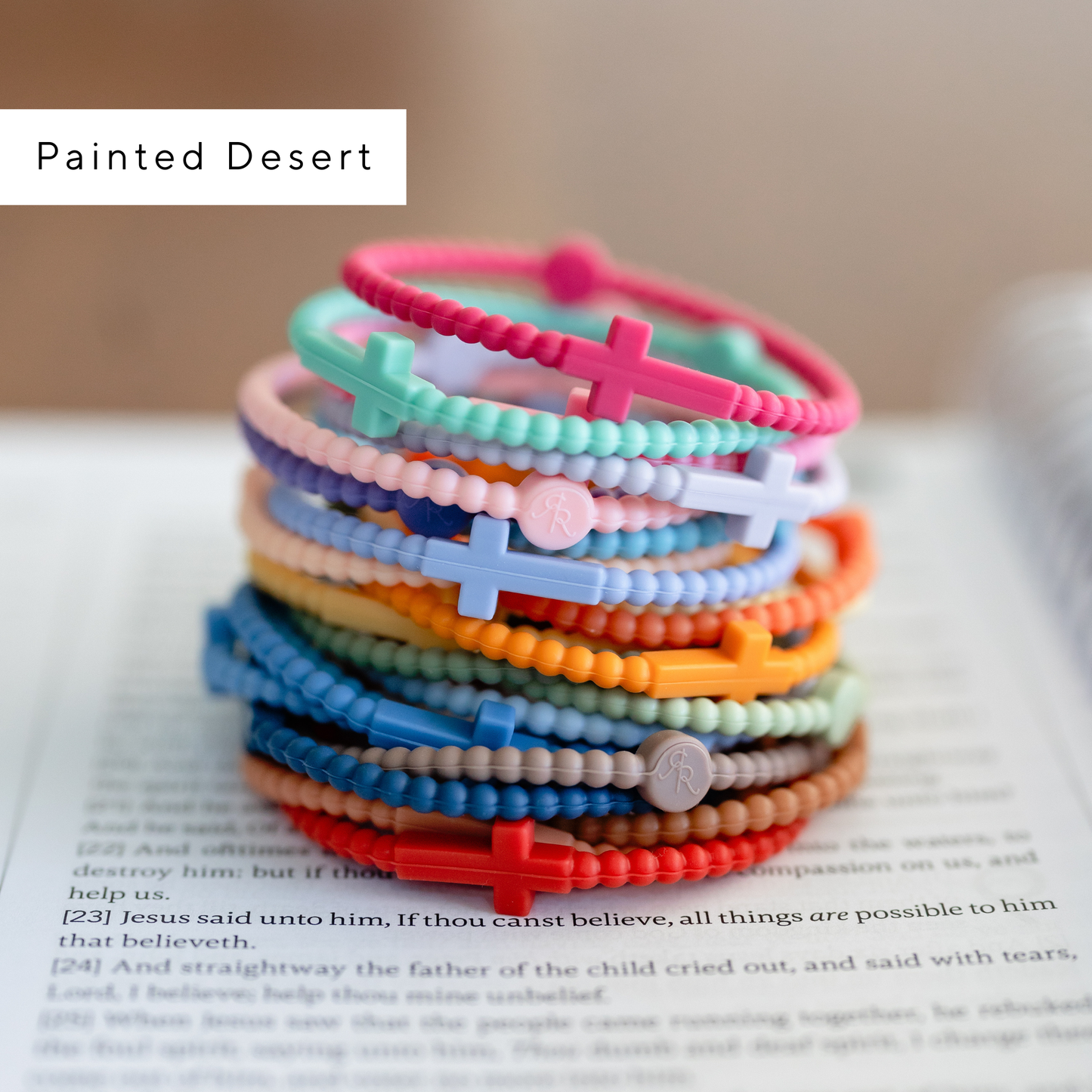 Jesus Bracelets - 25 Packs: Cotton Candy Sky (25 Pack) / Small
