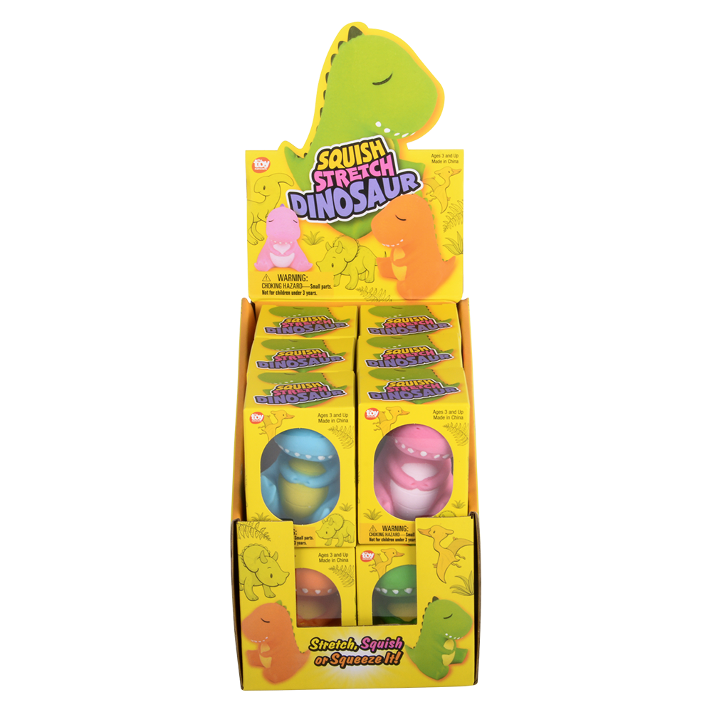 (T) 3" SQUISH AND STRETCH DINOSAUR