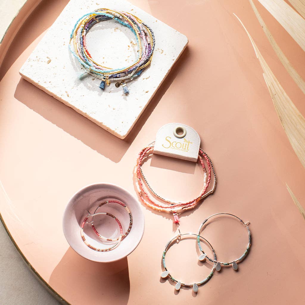 Chromacolor Miyuki Bracelet Trio - Bright Multi/Silver
