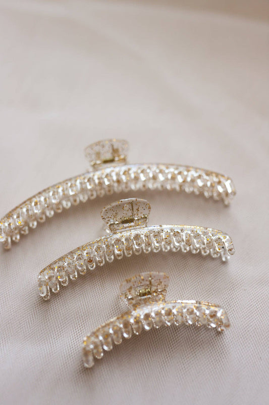SHINY MIDI HOLD EVERYTHING CLAW ( 16 COLORS ): GLITTER