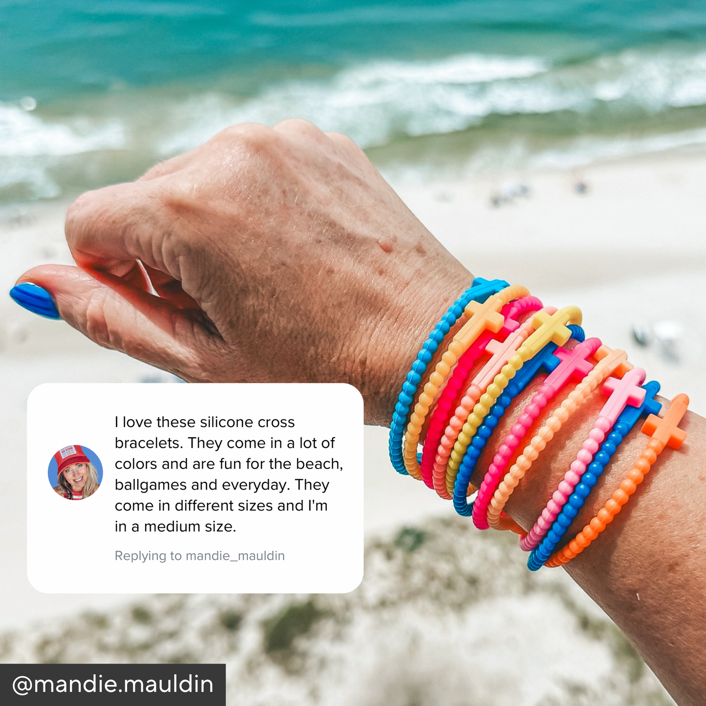 Jesus Bracelets - 25 Packs: Cotton Candy Sky (25 Pack) / Medium