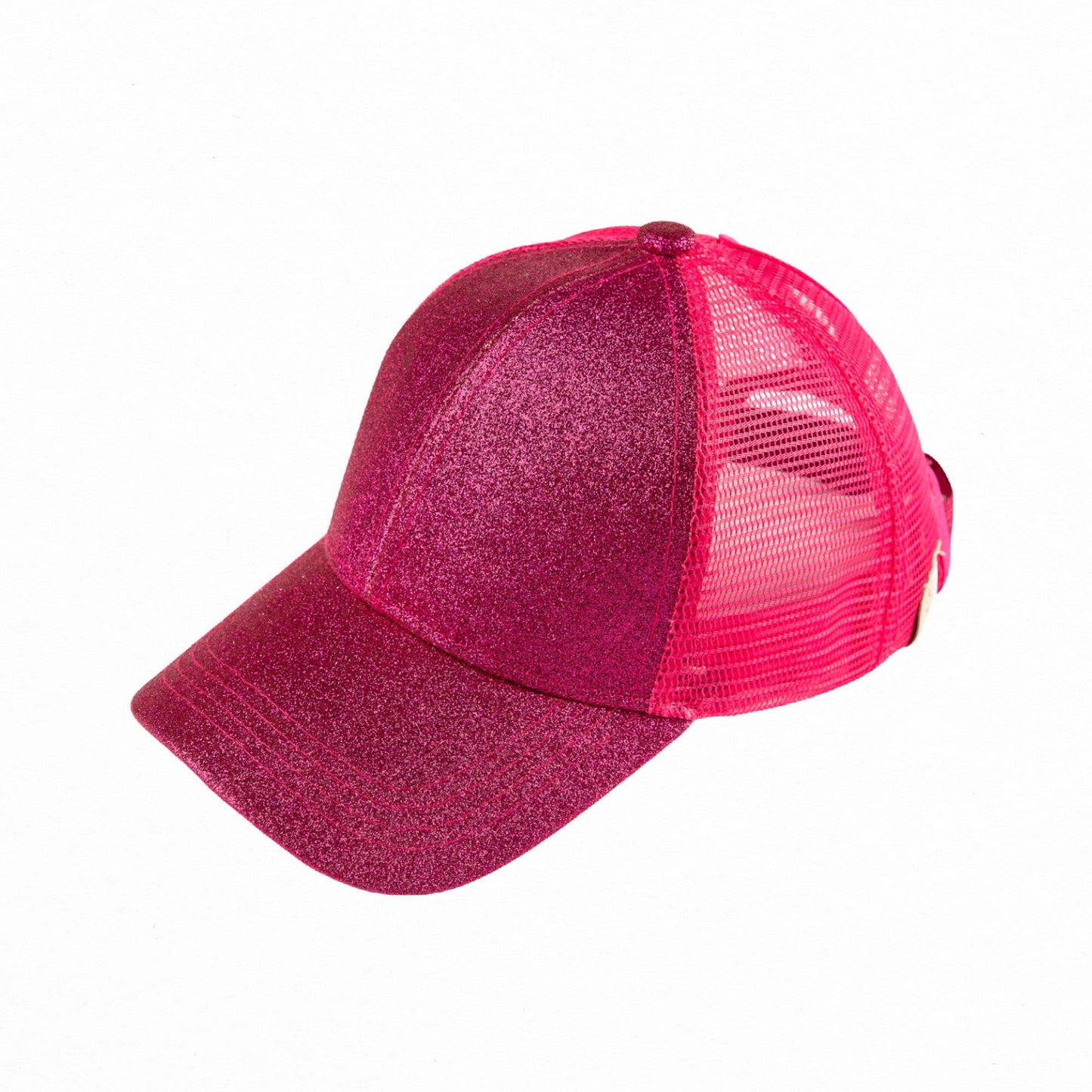 CC Kids Glitter Pony Caps ( KIDS BT-6 ): Rose Gold / C.C KIDS ® Tag || Fits Size 1T - 4T || (Head Circumference 17" - 20”)
