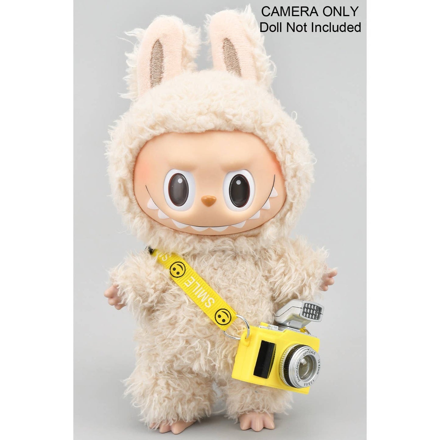 WORKING FLASH CAMERA LABUBU ACCESSORY: BLUE / 1 SIZE