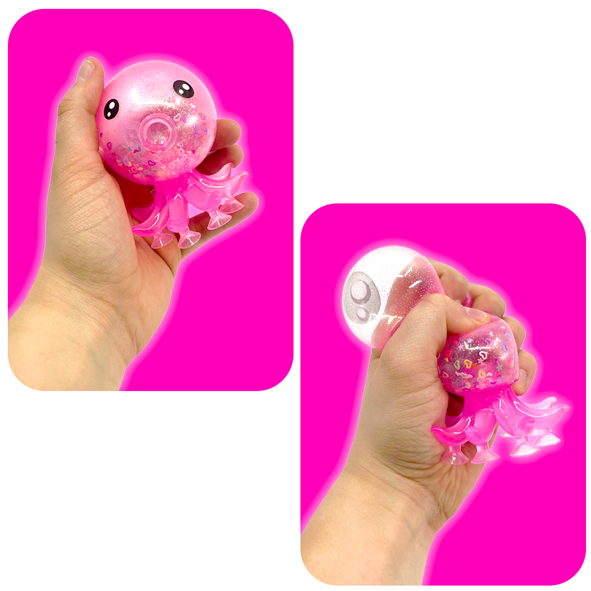 So Much Fun! Squishy Light Up Octopus Boxed Toy - 12/Display: Wholesale Price