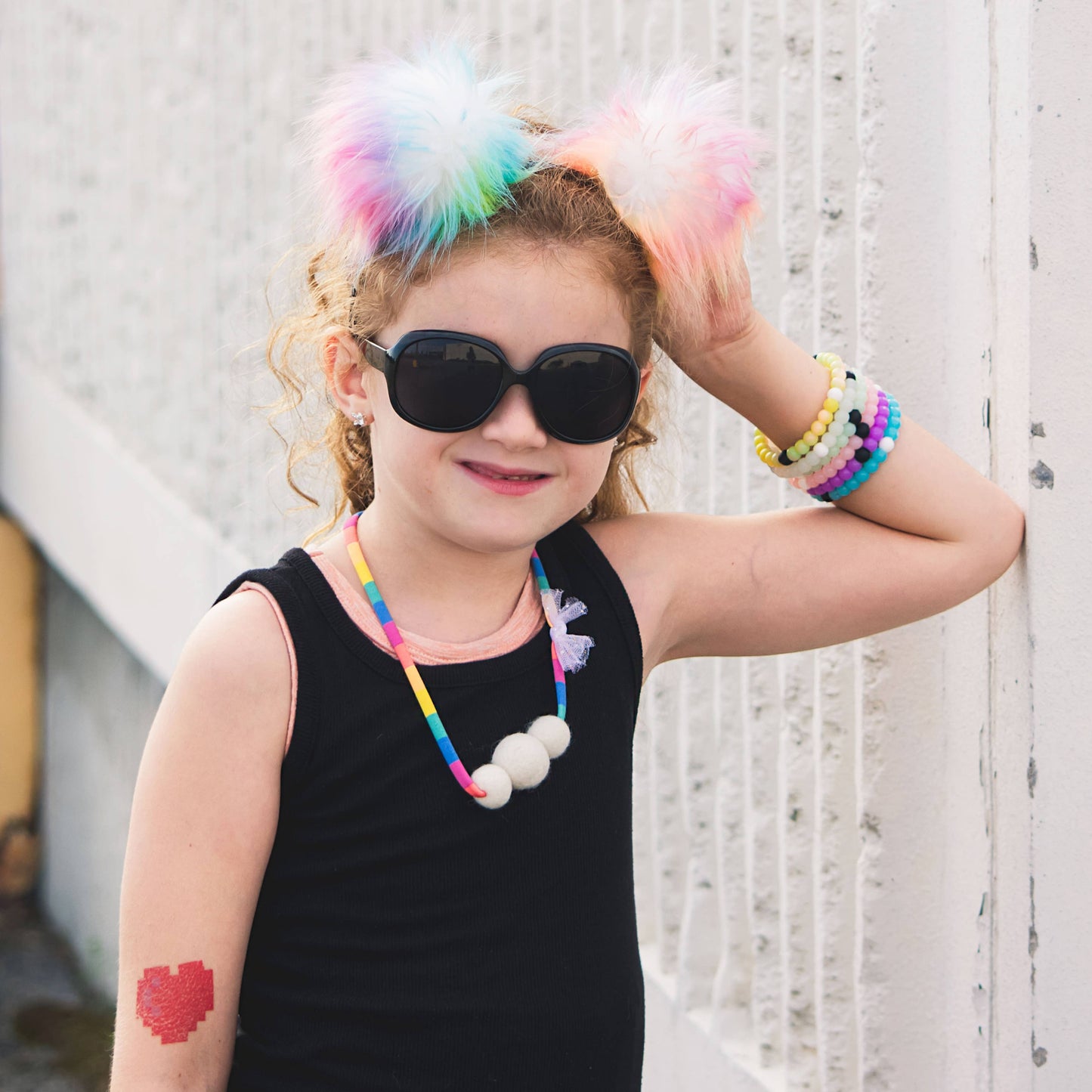 Beaded Glow In The Dark Bubble Bracelets - 6 Pack