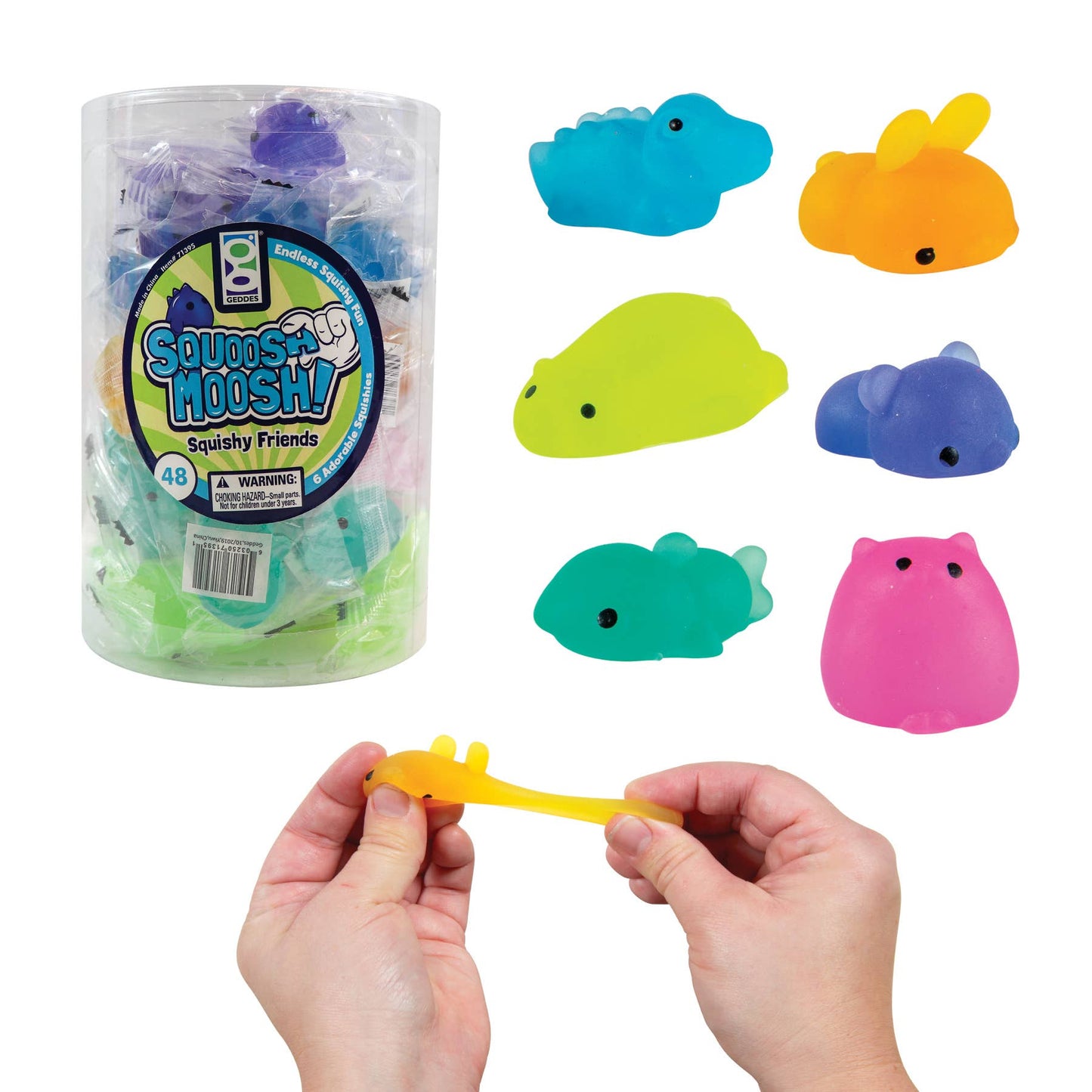 SQUOOSH MOOSH SQUISHY FRIENDS TOY 48/TUB