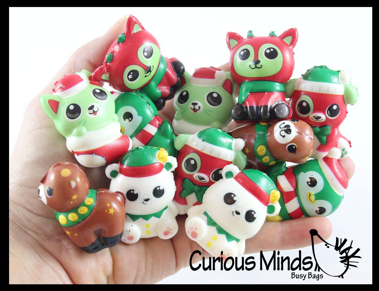 1 Mini Winter Animal Themed Slow Rise Squishy Toys - (6 Styl