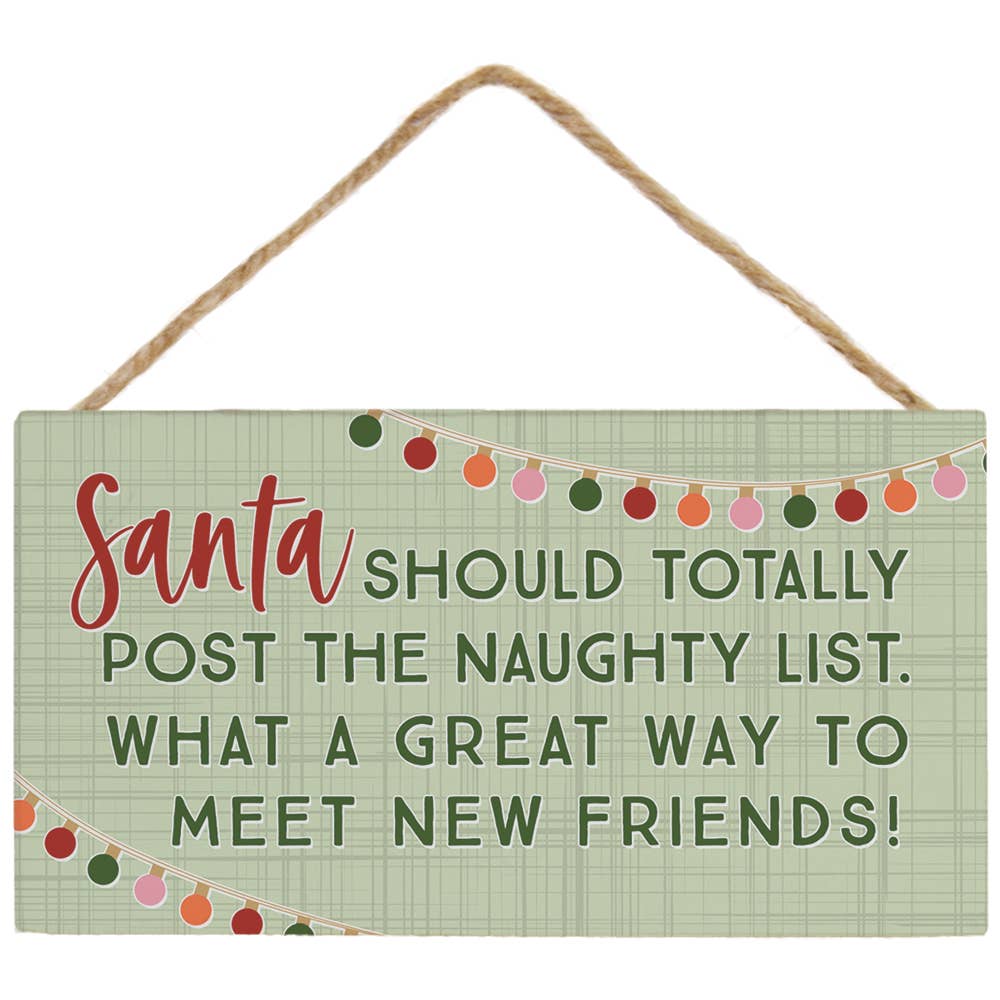 Post Naughty List - Petite Hanging Accents