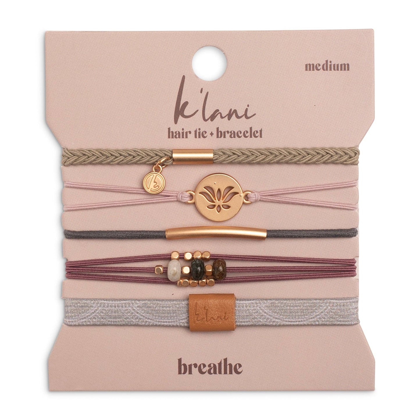 Breathe  Hair Tie Bracelets: Large