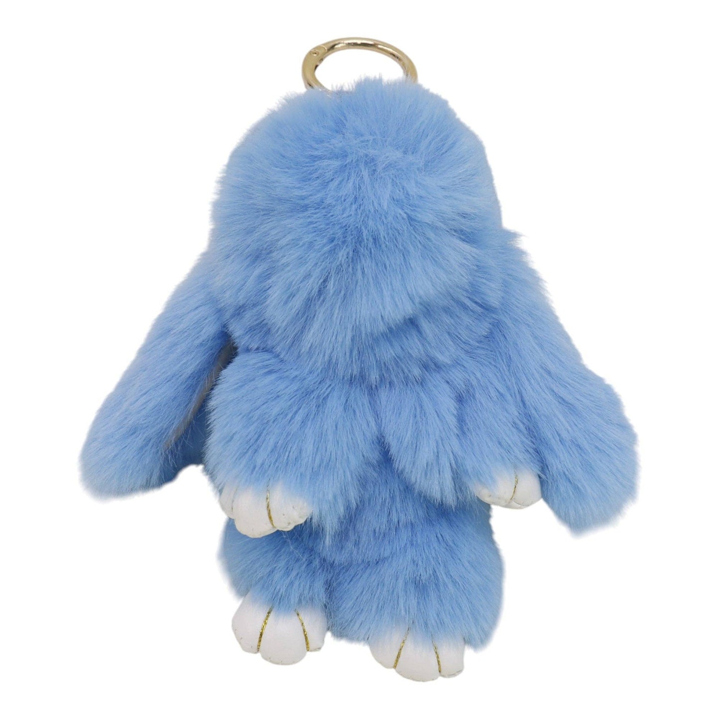 Cut Rabbit Pom Pom Key Chain KC0225-5. (3PC): LIGHT PINK