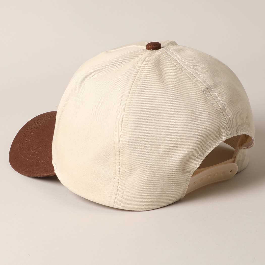 Put it on my husband's tab Embroidery Canvas Cap: Pink / ONE SIZE