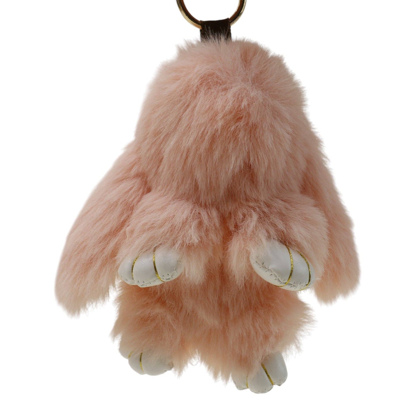 Cut Rabbit Pom Pom Key Chain KC0225-5. (3PC): LIGHT PINK