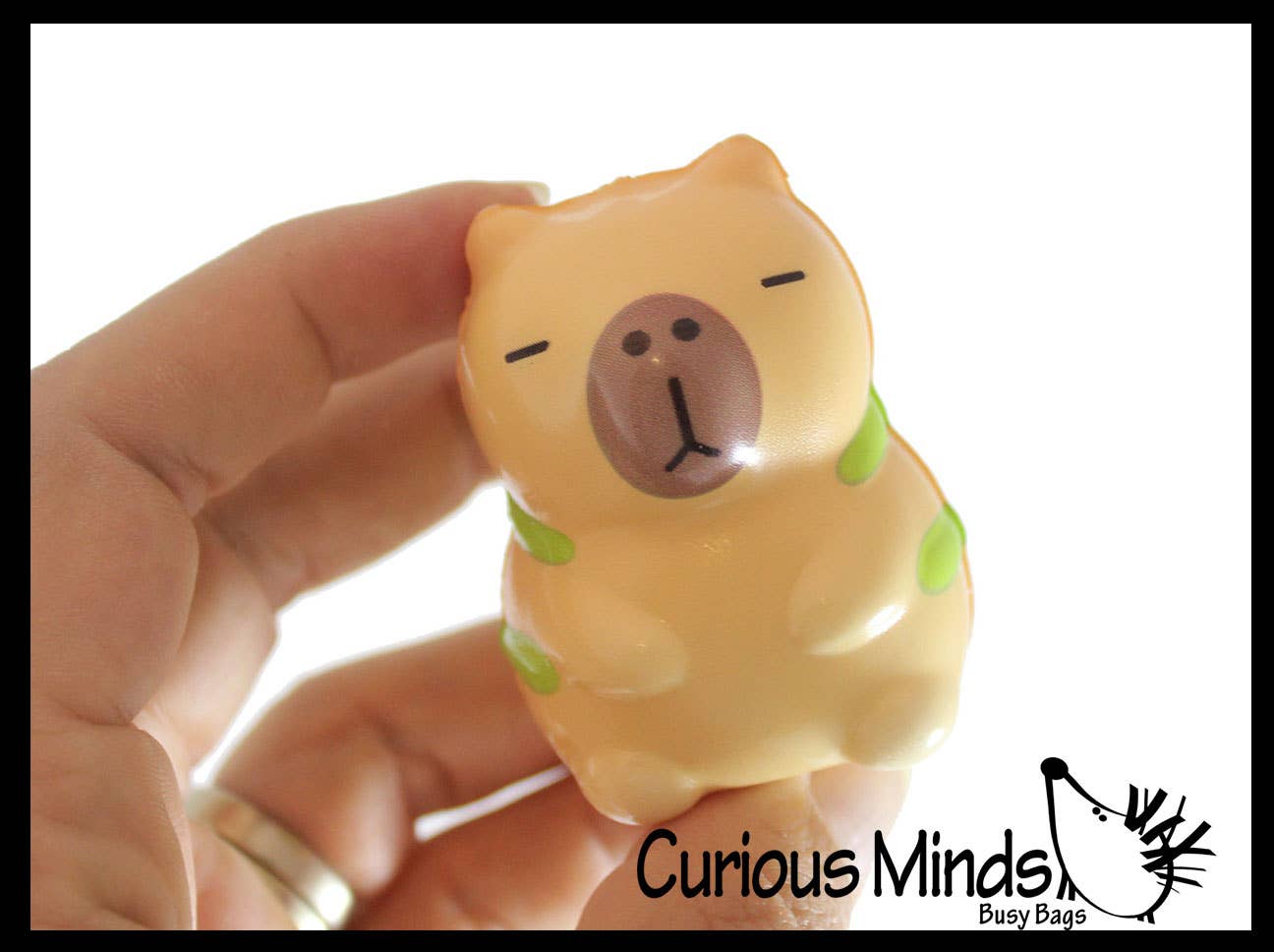 1 Capybara Dressed Mini Slow Rise Squishy Toy - Memory Foam