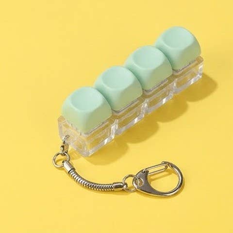 Keyboard Fidget Stress Relief Keychain | 40KC183: MINT