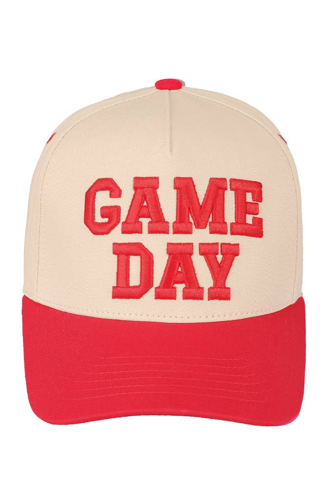 C.C GAME DAY Embroidered Cotton Baseball Cap: Dark Green