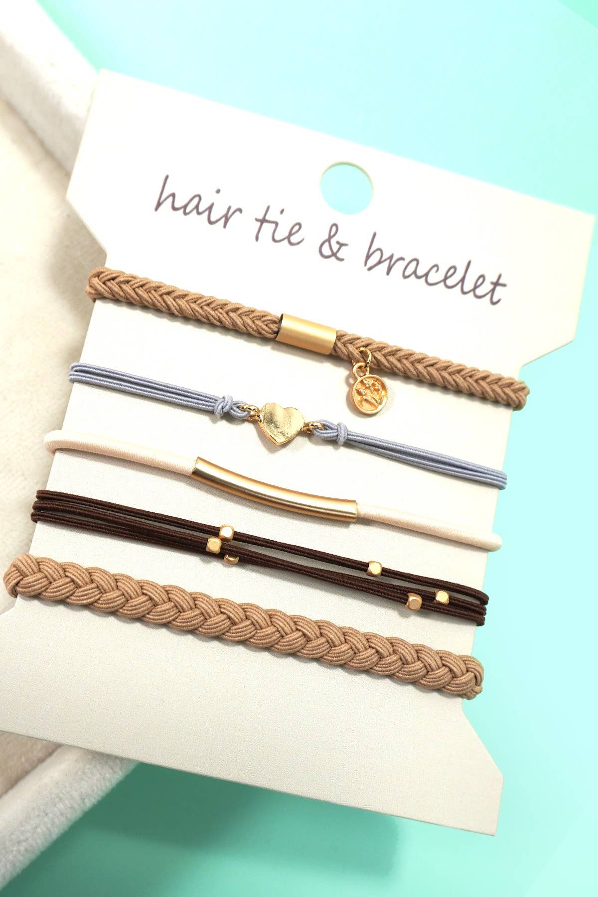 BOHO DUAL FUNCTION KNOT BRACELET HAIR TIES | 40BH104: BOW