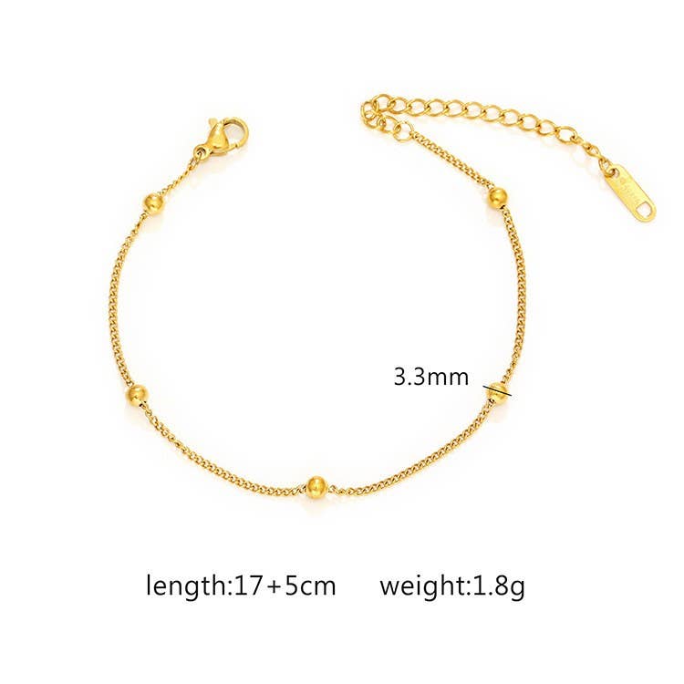 STAINLESS STEEL WATERPROOF TARNISH FREE BRACELET | 40B112: ROPE