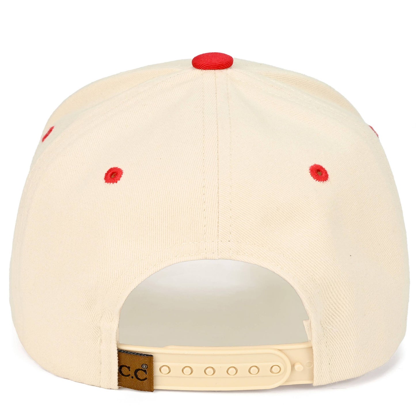 C.C Y'ALL NEED JESUS Embroidered Letter Two Tone Trucker Hat: Beige